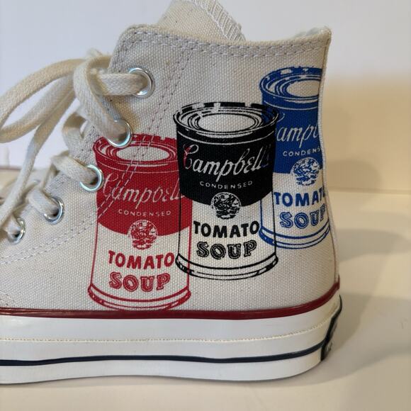 NEW Converse All Star Chuck Taylor Andy Warhol Campbell’s Soup Cans Sneaker W6 - Picture 2 of 14